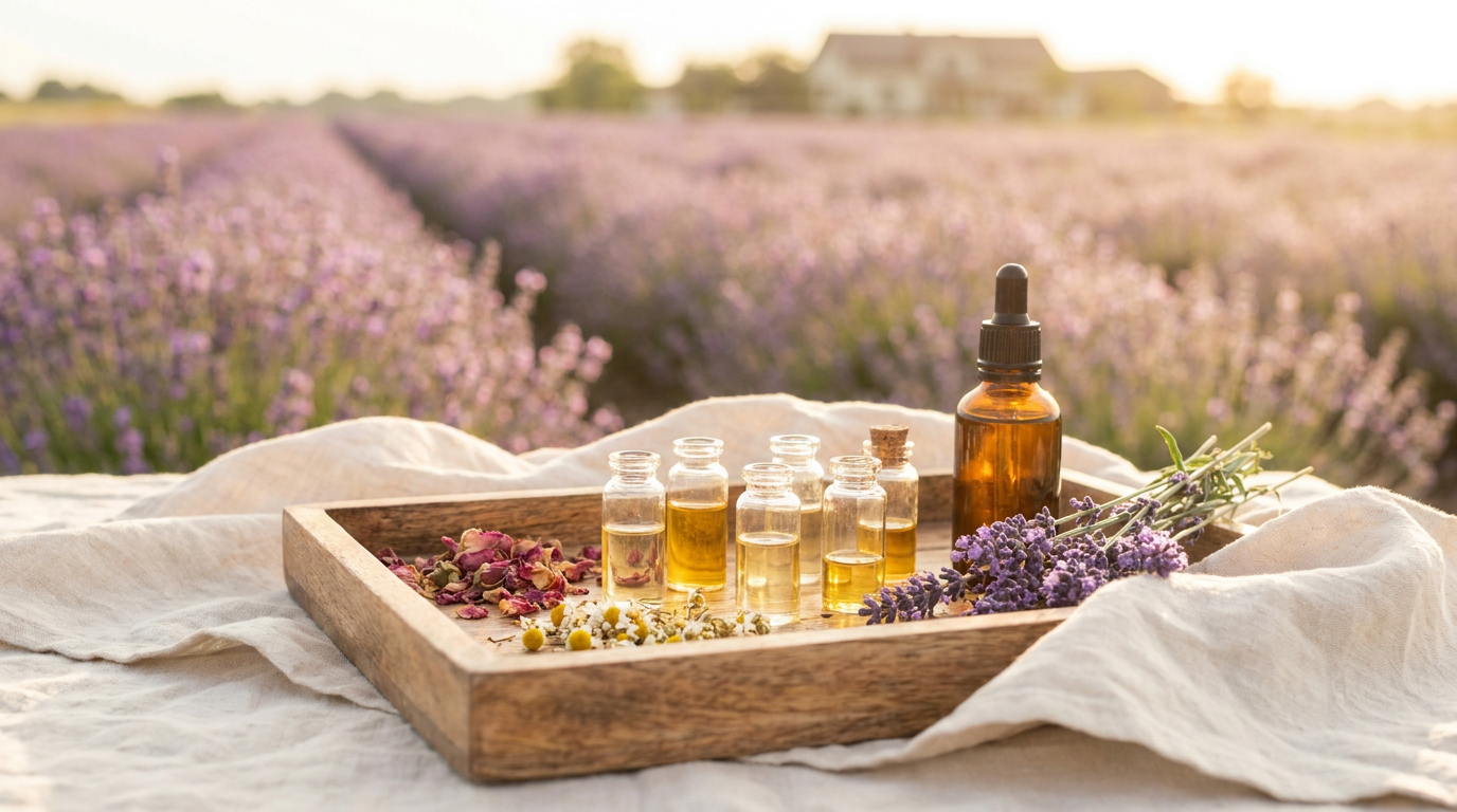 The Provence Row Blend: Lavender, Clary Sage and Bergamot in 4:2:1